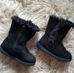 Toddle little girl snow comfy boots